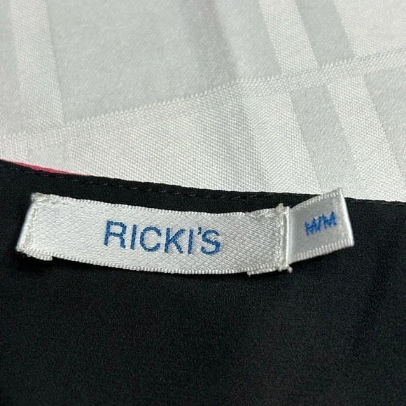 Y2K vtg RICKI’S top,sleeveless bold striped asymmetrical ,multicolor,fun - Picture 14 of 17